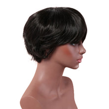 Load image into Gallery viewer, Tulip | Black Short Pixie Cut Straight Synthetic Hair Wig
