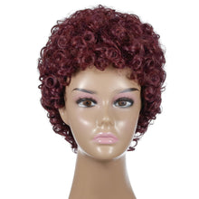 Load image into Gallery viewer, Wanda | Brown Short Pixie Cut Curly Synthetic Hair Wig

