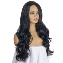 Load image into Gallery viewer, Annie | Black Long Wavy Synthetic Hair Wig
