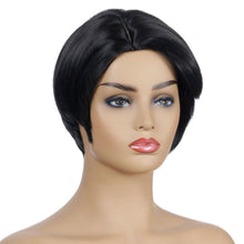 Load image into Gallery viewer, Patty | Black Short Pixie Cut Straight Synthetic Hair Wig
