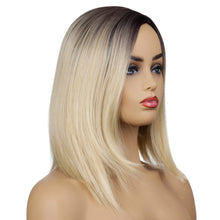 Load image into Gallery viewer, Karen | Blonde Medium Long Straight Synthetic Hair Wig
