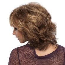 Load image into Gallery viewer, Patricia | Blonde Medium Wavy Synthetic Hair Wig With Bangs
