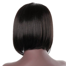 Load image into Gallery viewer, Debra | Black Medium Straight Synthetic Hair Wig
