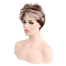 Load image into Gallery viewer, Christine | Blonde Short Pixie Cut Straight Synthetic Hair Wig With Bangs
