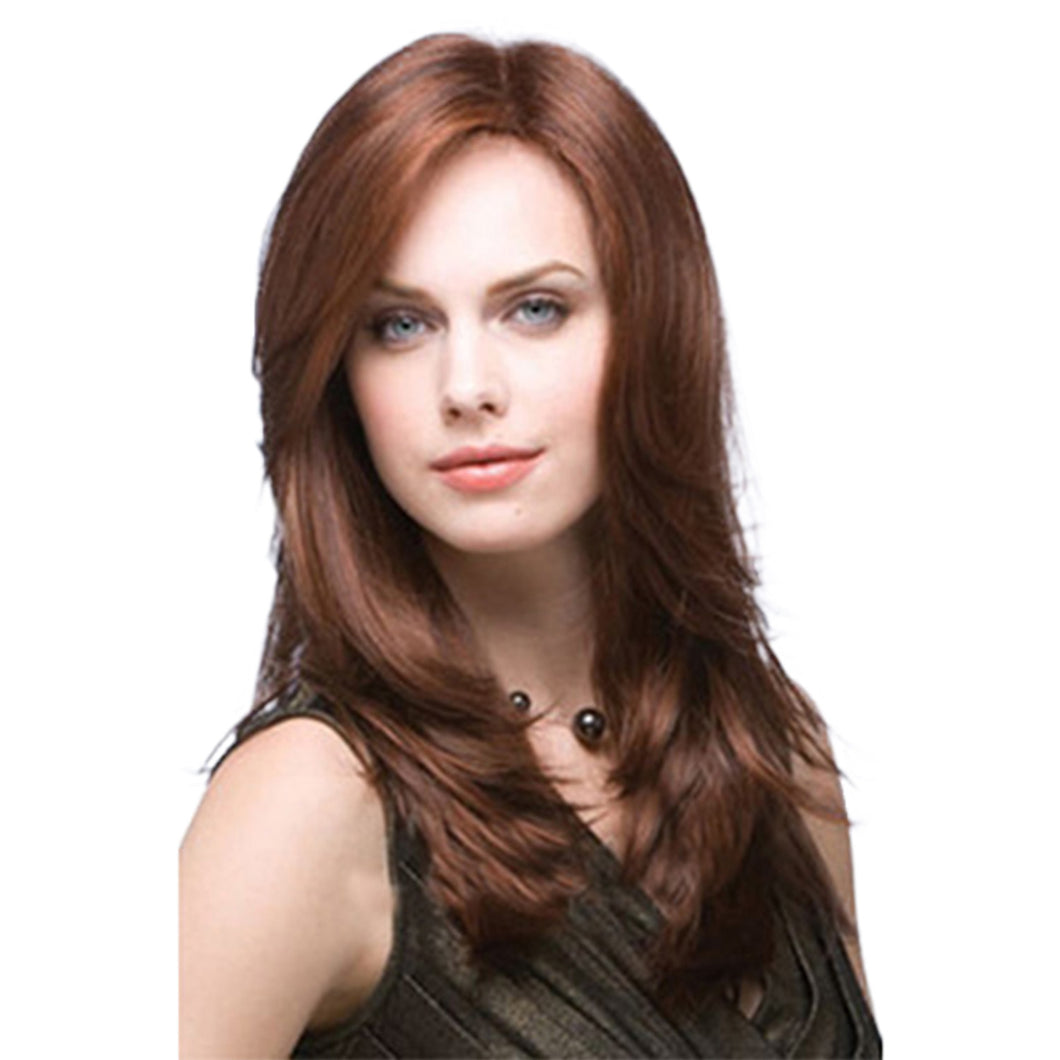Winne | Brown Long Straight Synthetic Hair Wig