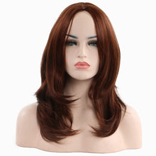 Load image into Gallery viewer, Winne | Brown Long Straight Synthetic Hair Wig
