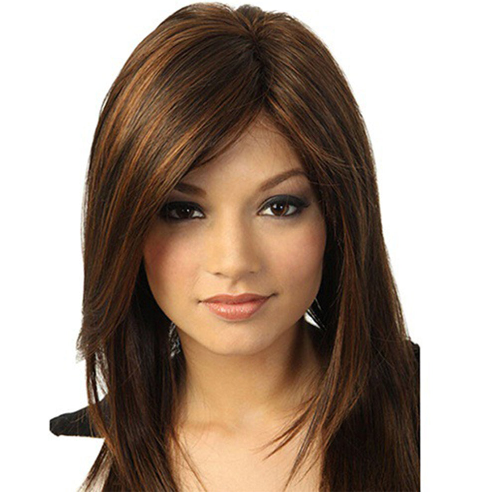 Miriam | Brown Long Straight Synthetic Hair Wig