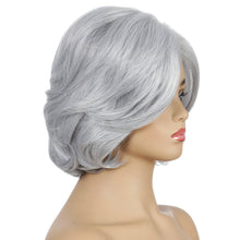Load image into Gallery viewer, The Fox | Grey Medium Wavy Synthetic Hair Wig
