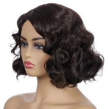 Load image into Gallery viewer, Rose | Black Short Pixie Cut Wavy Synthetic Hair Wig
