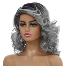 Load image into Gallery viewer, Sharon | Grey Long Wavy Synthetic Hair Wig
