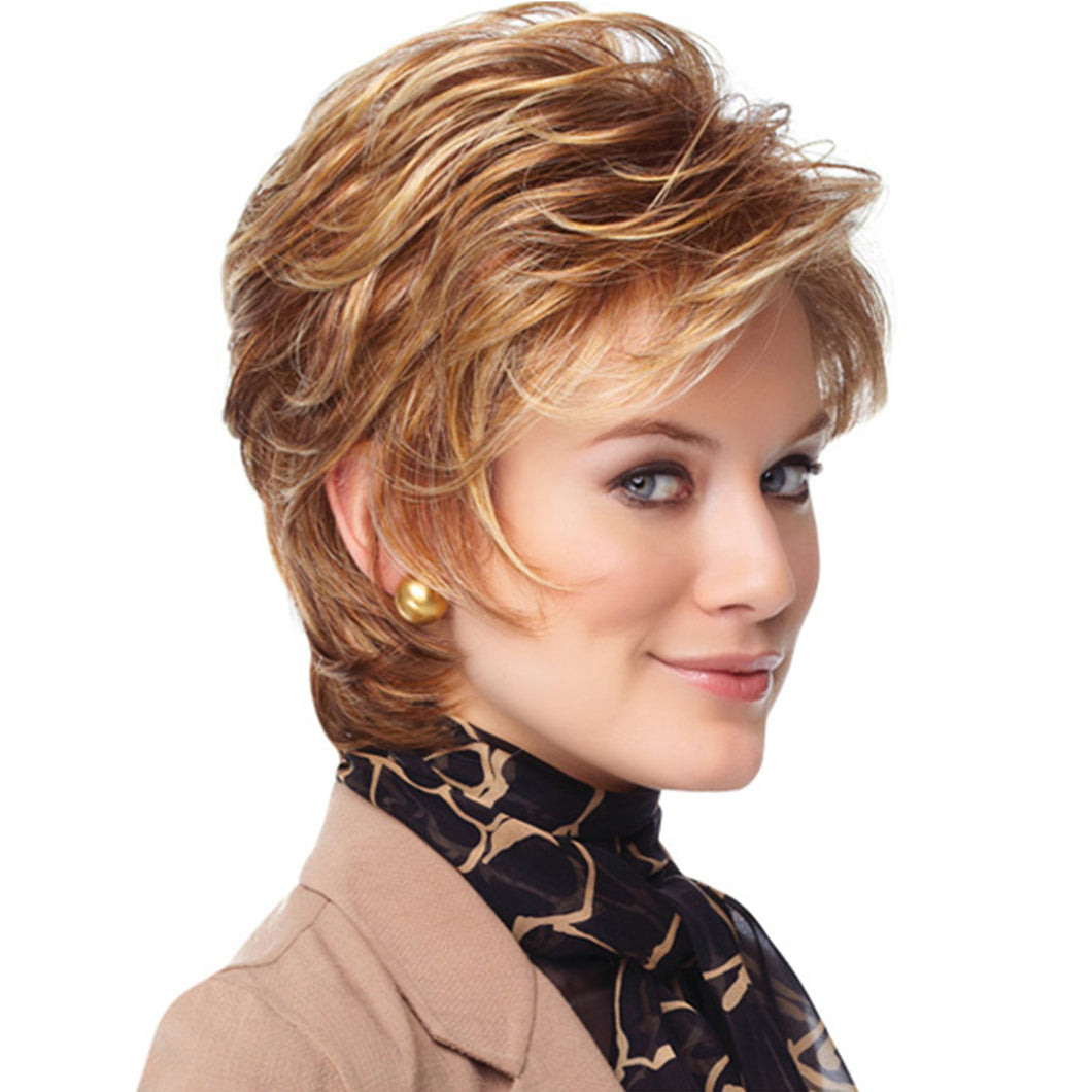 Sole Mate | Blonde Short Pixie Cut Wavy Synthetic Hair Wig