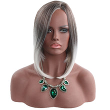 Load image into Gallery viewer, Modern Life | Grey Medium Straight Synthetic Hair Wig
