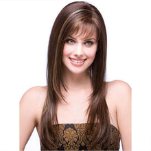 Load image into Gallery viewer, Flora | Brown Long Straight Synthetic Hair Wig
