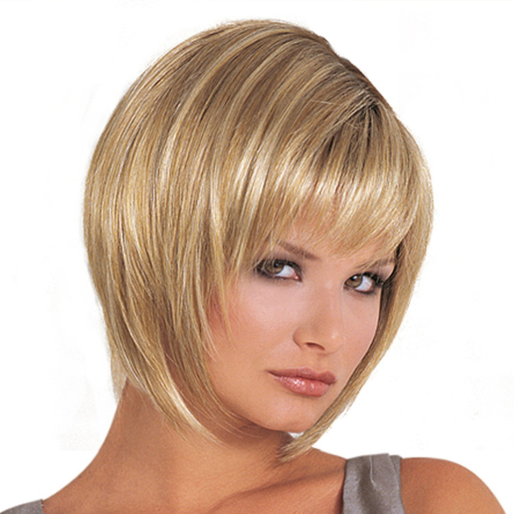 Elsie | Blonde Short Pixie Cut Straight Synthetic Hair Wig With Bangs