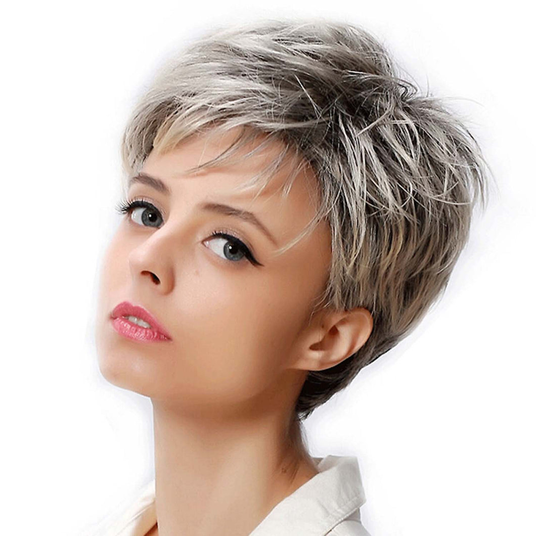 Suzanne | Blonde Short Pixie Cut Straight Synthetic Hair Wig