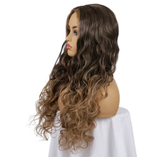 Load image into Gallery viewer, Carla | Brown Long Curly Synthetic Hair Wig
