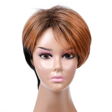 Load image into Gallery viewer, Anita | Blonde Short Pixie Cut Straight Synthetic Hair Wig With Bangs
