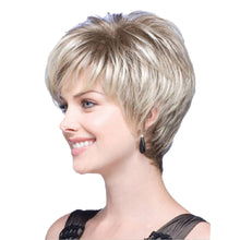 Load image into Gallery viewer, Shannon | Blonde Short Pixie Cut Straight Synthetic Hair Wig With Bangs
