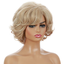 Load image into Gallery viewer, Theresa | Blonde Medium Wavy Synthetic Hair Wig
