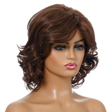 Load image into Gallery viewer, Samatha | Brown Medium Wavy Synthetic Hair Wig

