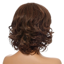 Load image into Gallery viewer, Samatha | Brown Medium Wavy Synthetic Hair Wig
