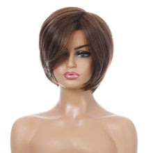 Load image into Gallery viewer, Circus Play | Brown Short Pixie Cut Straight Synthetic Hair Wig
