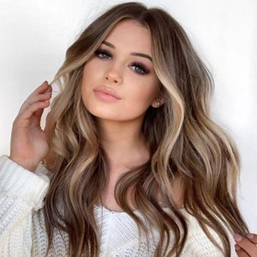 April | Blonde Long Wavy Synthetic Hair Wig