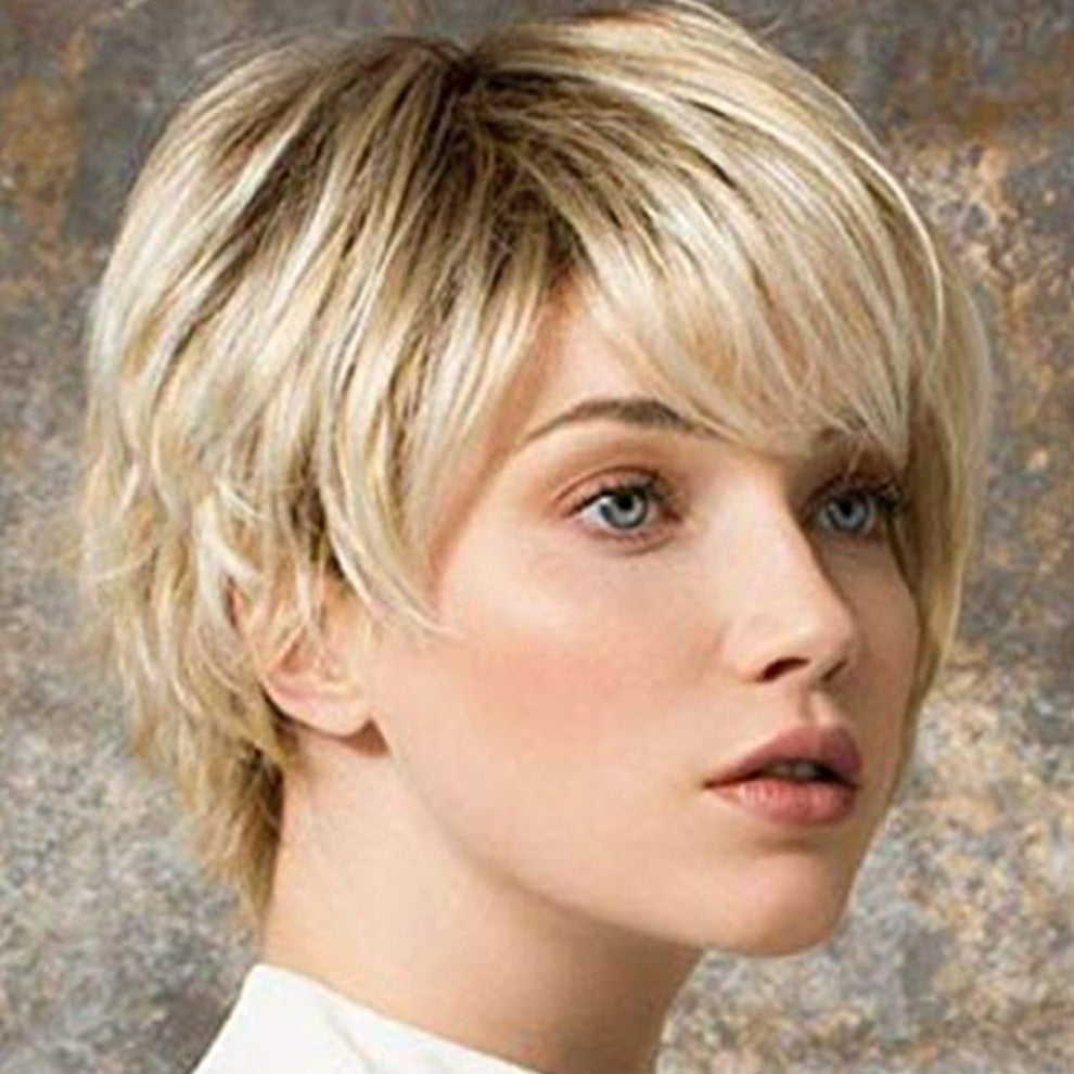 Maria | Blonde Short Pixie Cut Straight Synthetic Hair Wig