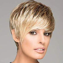 Load image into Gallery viewer, Rechael | Blonde Short Pixie Cut Straight Synthetic Hair Wig With Bangs
