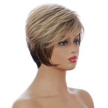 Load image into Gallery viewer, Joey | Blonde Short Pixie Cut Wavy Synthetic Hair Wig With Bangs
