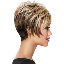 Load image into Gallery viewer, Joey | Blonde Short Pixie Cut Wavy Synthetic Hair Wig With Bangs

