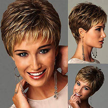Load image into Gallery viewer, Joyce | Blonde Short Pixie Cut Straight Synthetic Hair Wig With Bangs
