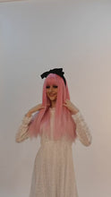 Load and play video in Gallery viewer, Lara | Halloween Coral Pink Long Straight Synthetic Hair Wig with Bangs
