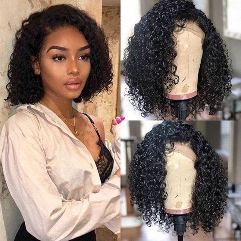 Jasmine | Black Long Curly Lace Front Synthetic Hair Wig