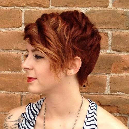 Miranda | Brown Short Pixie Cut Wavy Synthetic Hair Wig